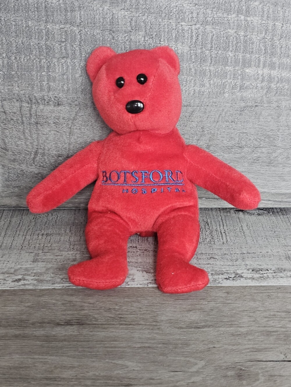 Botsford Hospital Plush Bear Red 8" Stuffed Animal Lovey